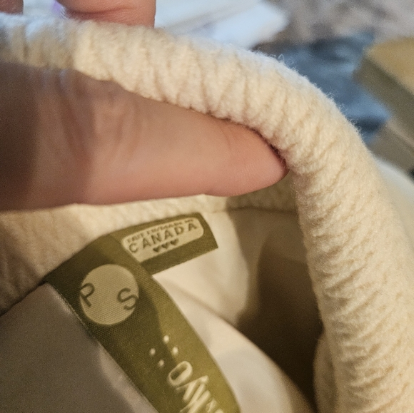 Soia & Kyo cream heavy belted wool coat size small - Picture 10 of 12